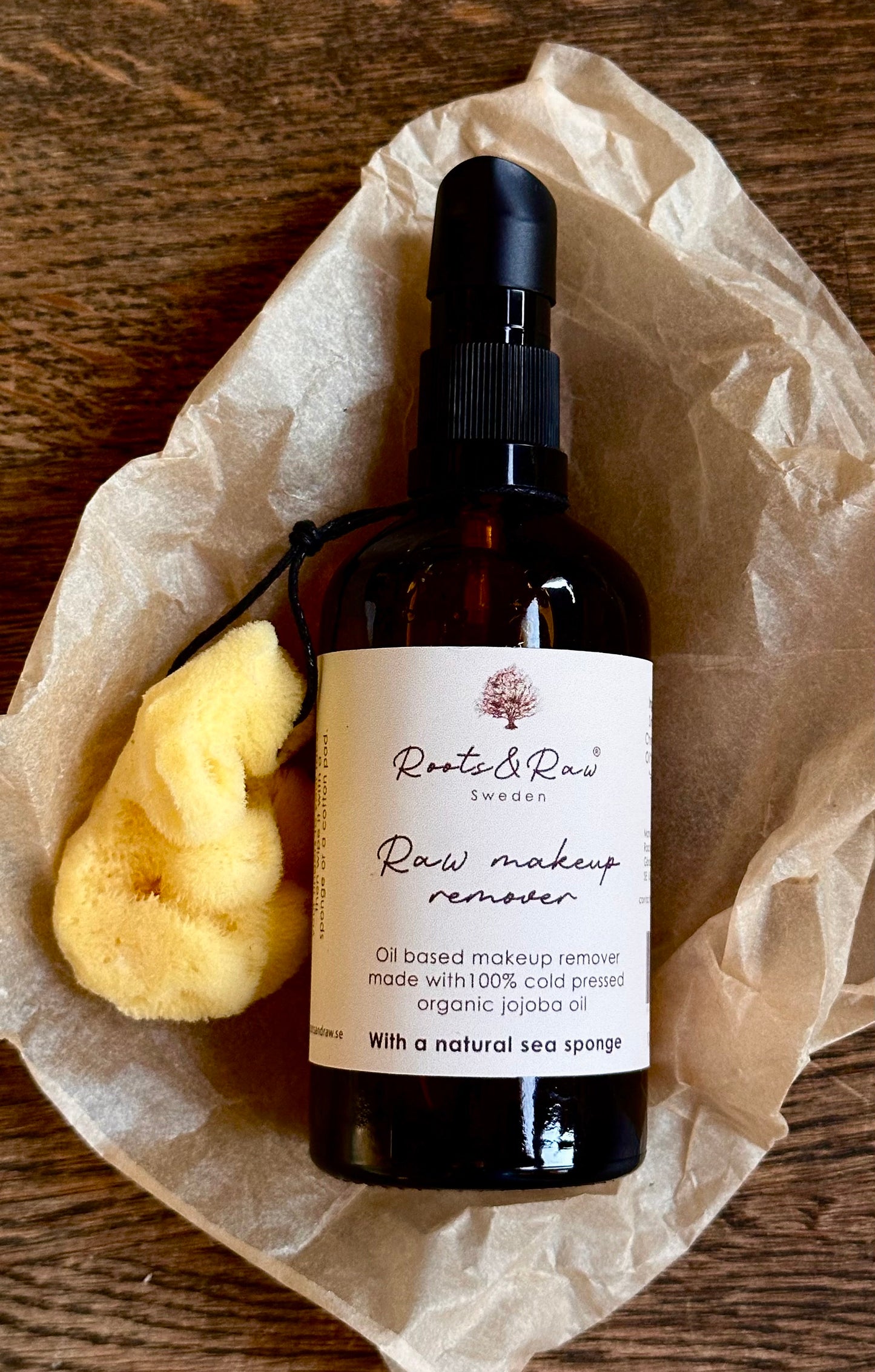 Raw makeup remover