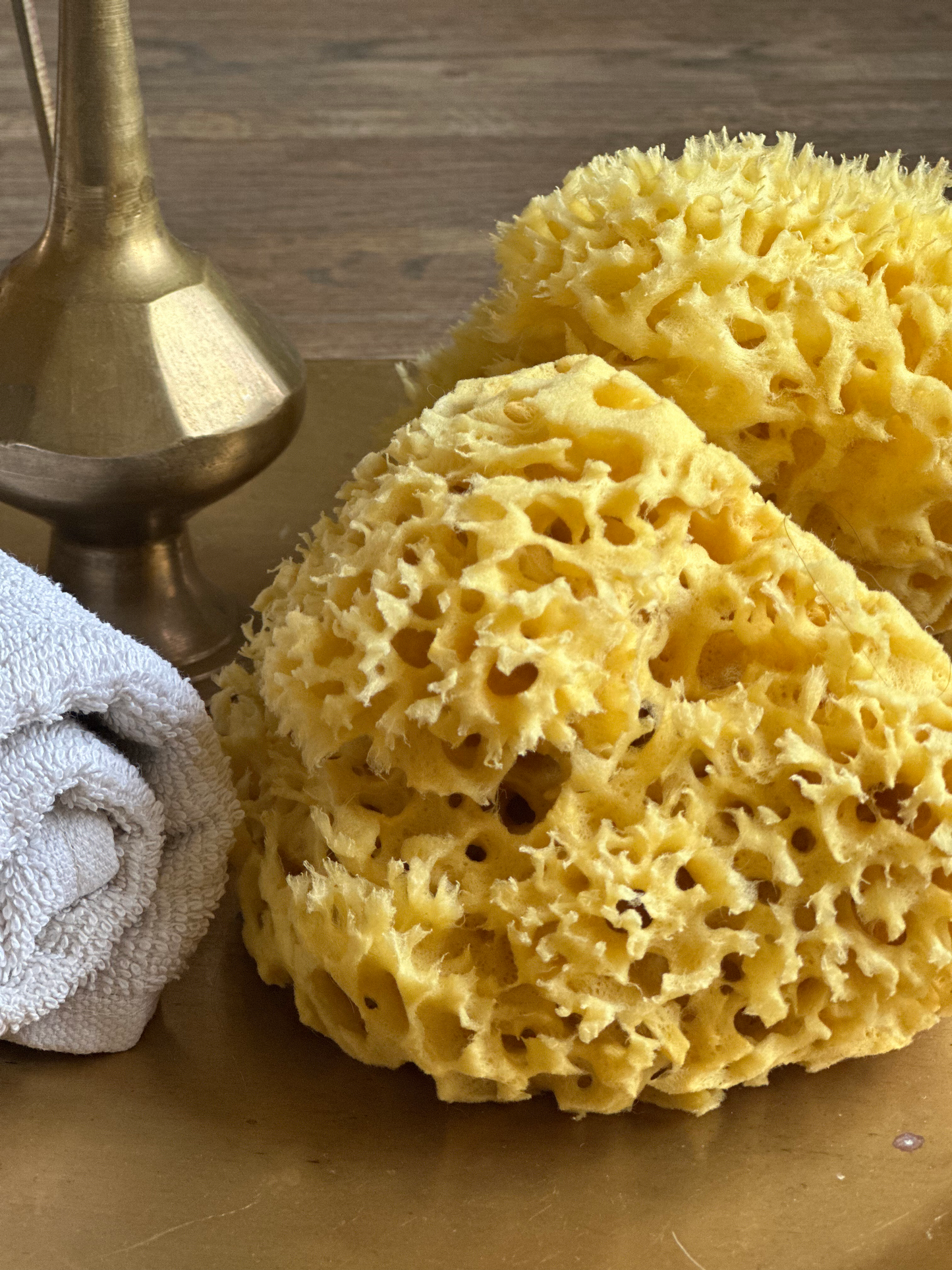Raw bath sponge