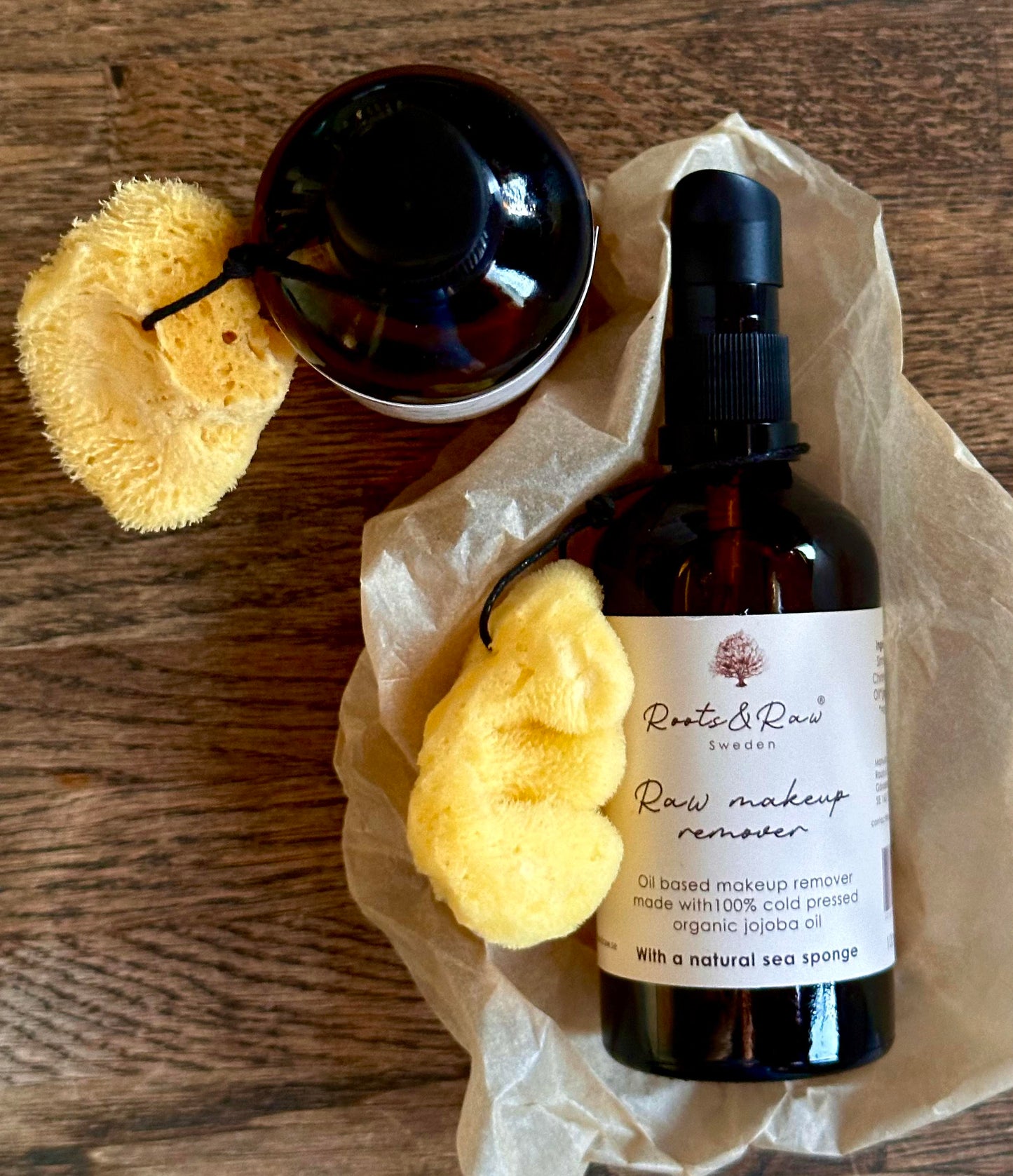 Raw makeup remover